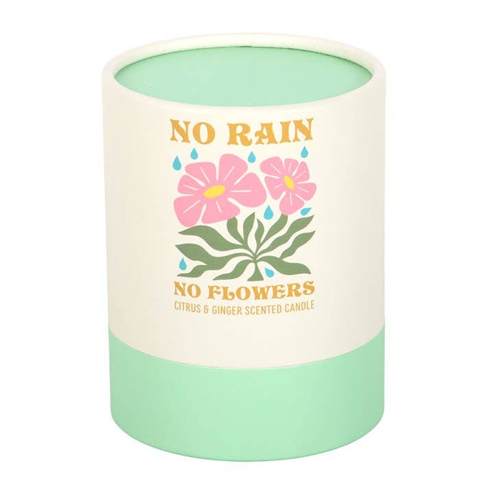 No Rain No Flowers — Candela agli agrumi e zenzero