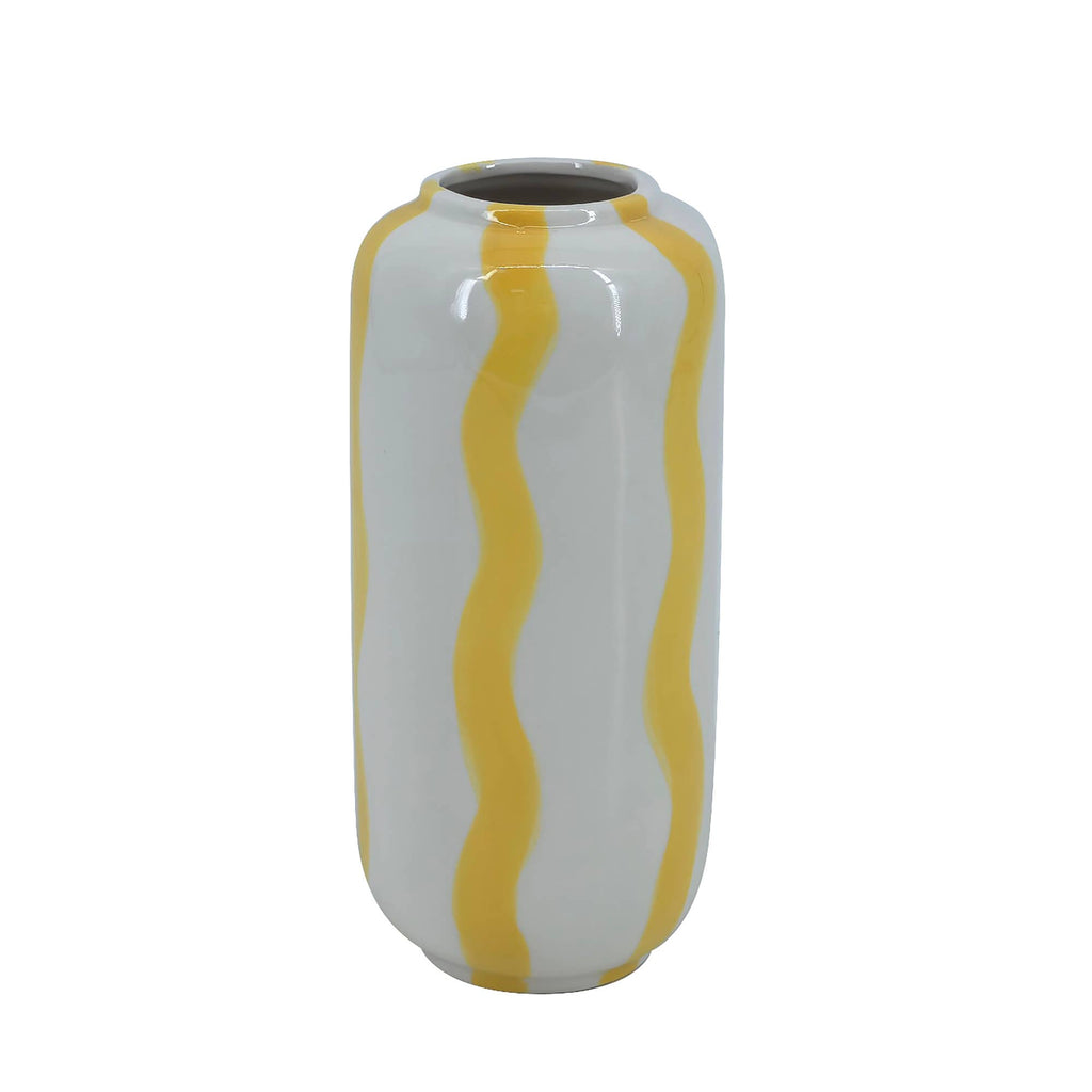 Vaso Tycia righe gialle