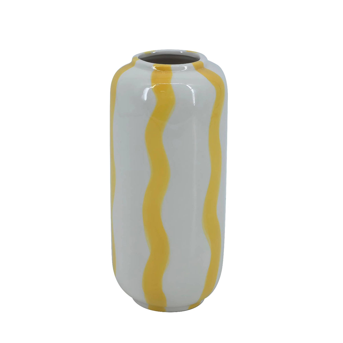 Vaso Tycia righe gialle