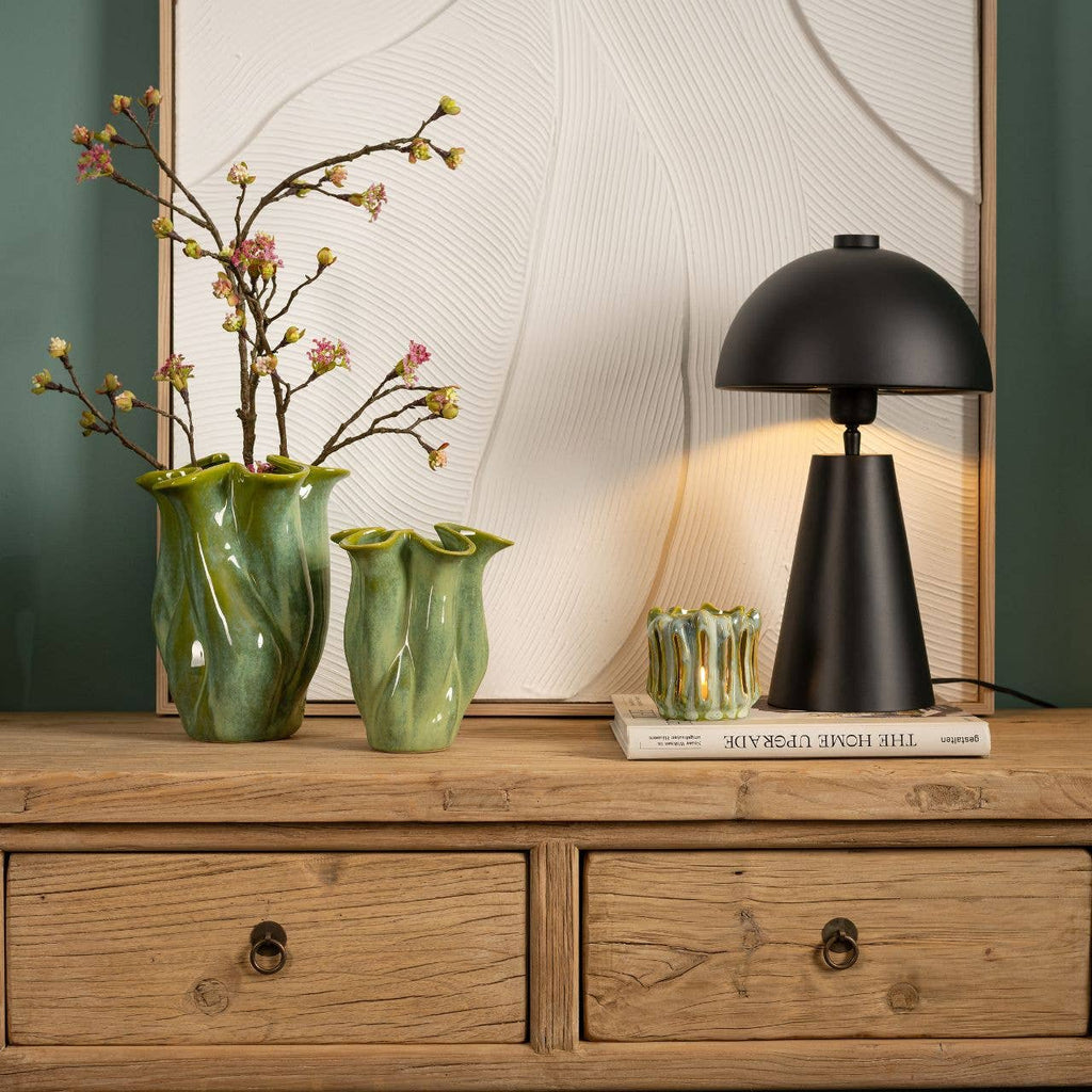 Vaso verde ceramica