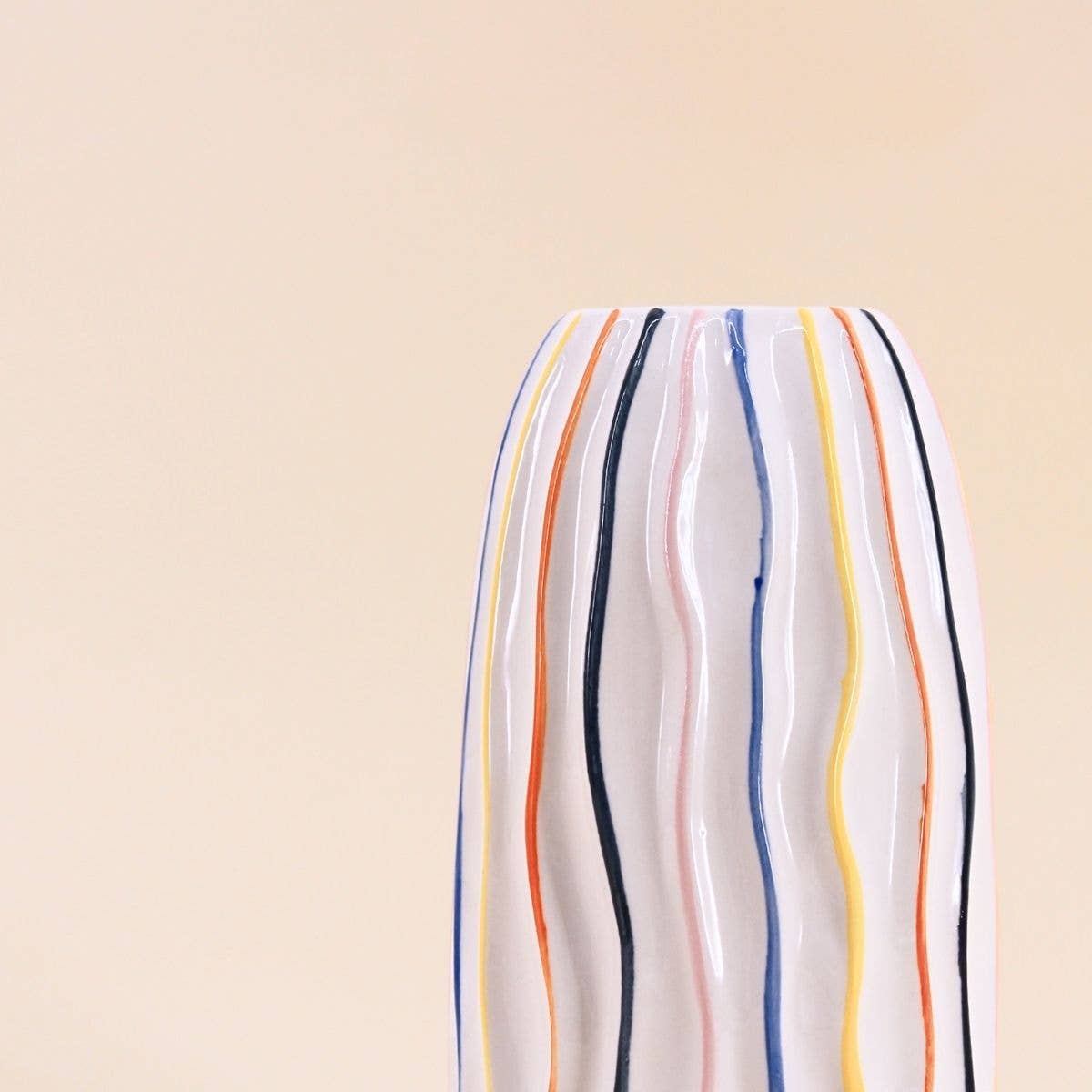 Vaso Hilio sfera righe colorate