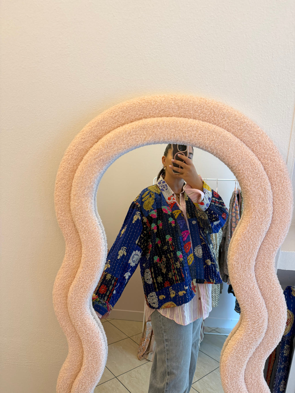 Bohemia Iris patchwork kimono 2