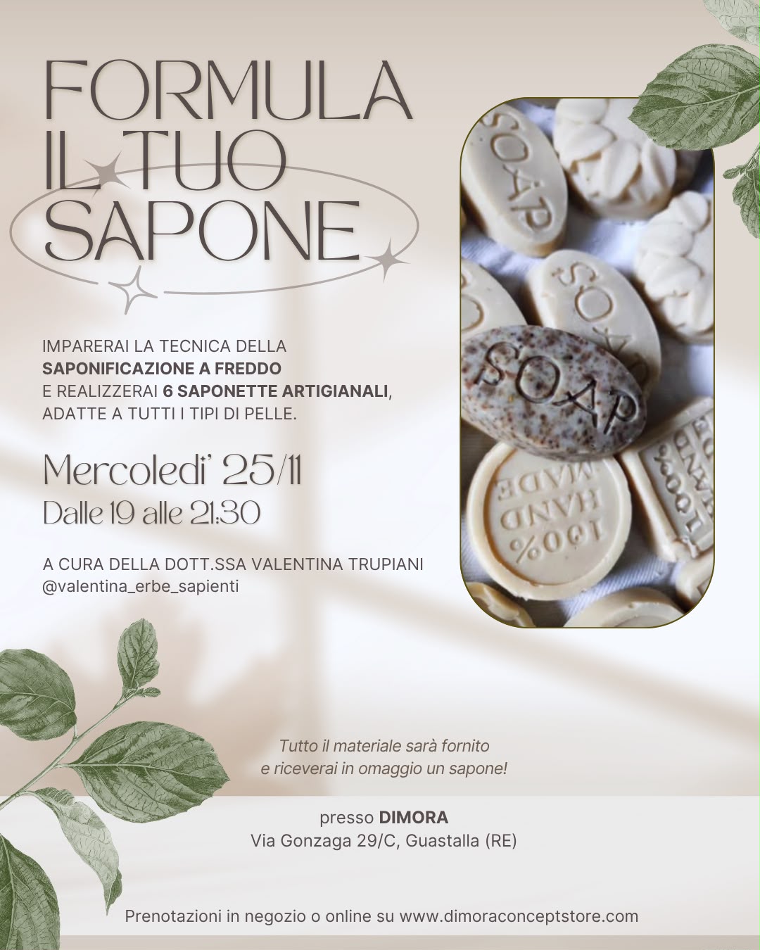 25.11 Formula il tuo sapone con Erbe Sapienti