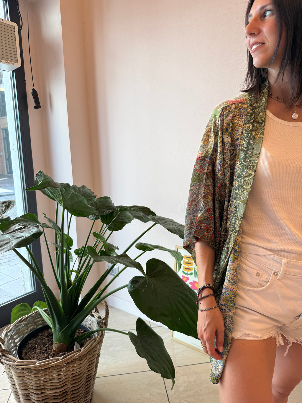 Bohemia kimono corto seta 2