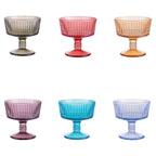 Set 6 coppe gelato 250 ml in vetro colorato, Imperial Color