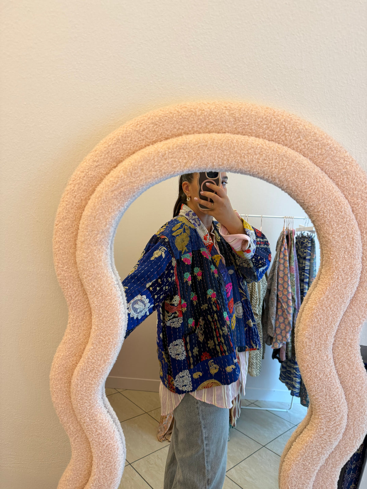 Bohemia Iris patchwork kimono 2