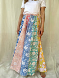 Bohemia gonna rainbow cotone