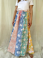 Bohemia gonna rainbow cotone
