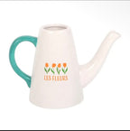 Annaffiatoio / Vaso in Ceramica tulips