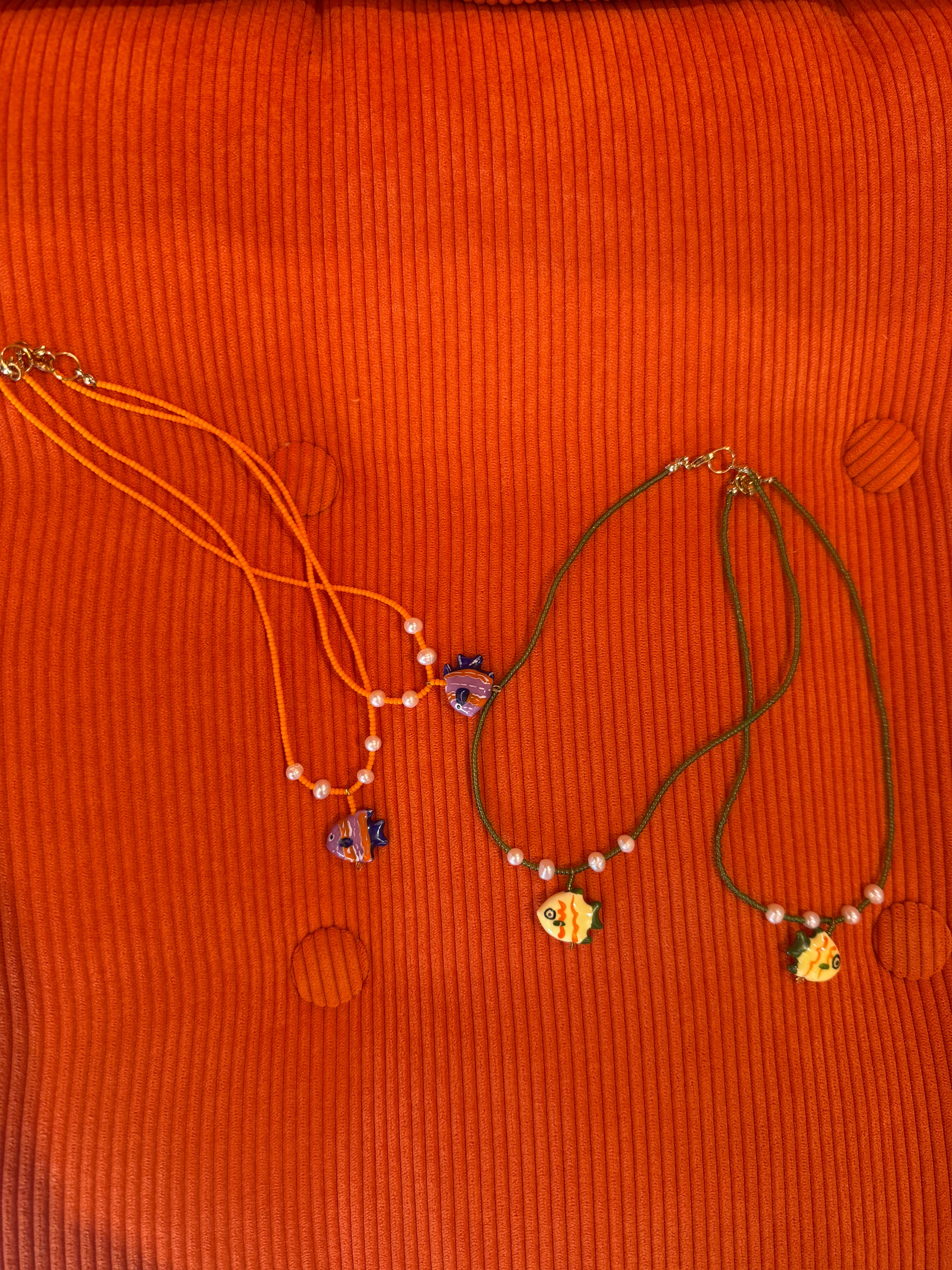 Perlebelle collana pesce