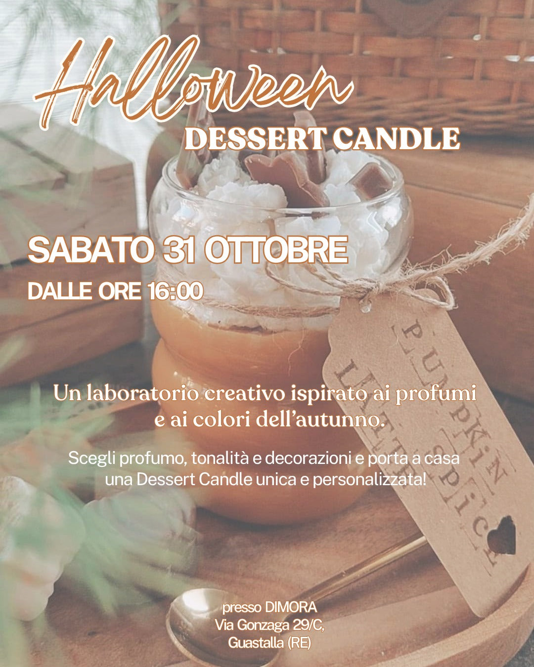 31.10 Halloween Dessert Candle con Cartoleria Creativa