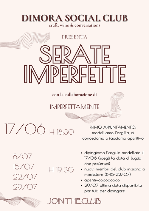 Serata Imperfetta 17/06 + dipingo a luglio