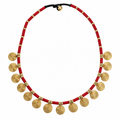 Bohemia collana monete rossa