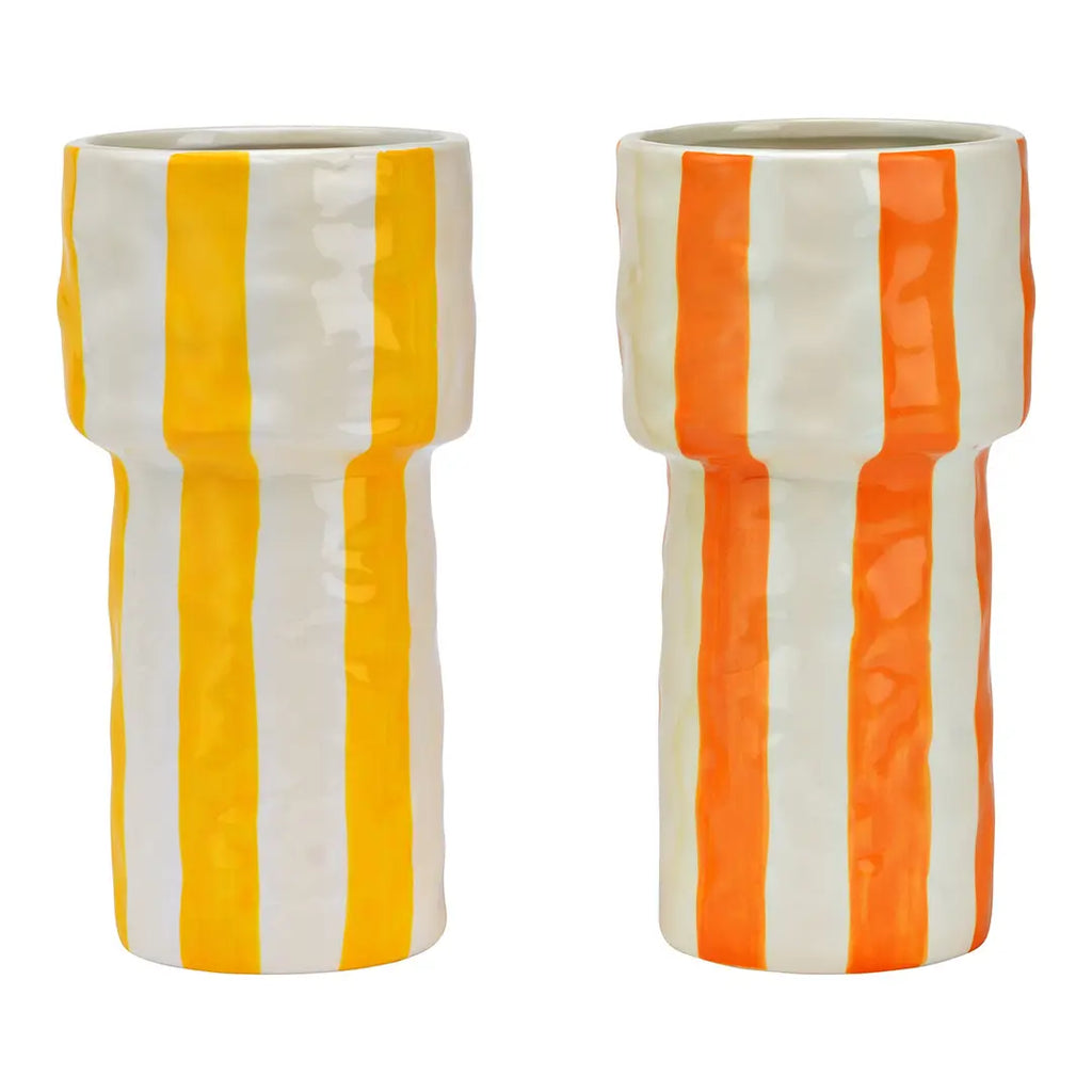 Vaso righe ceramica