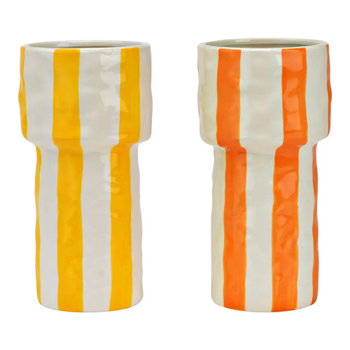 Vaso righe ceramica