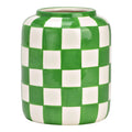 Vaso quadri verde