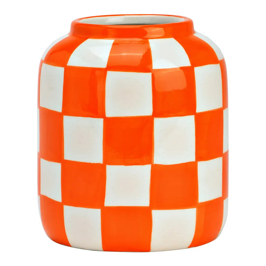 Vaso quadri arancione