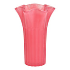 vaso vetro rosa alto
