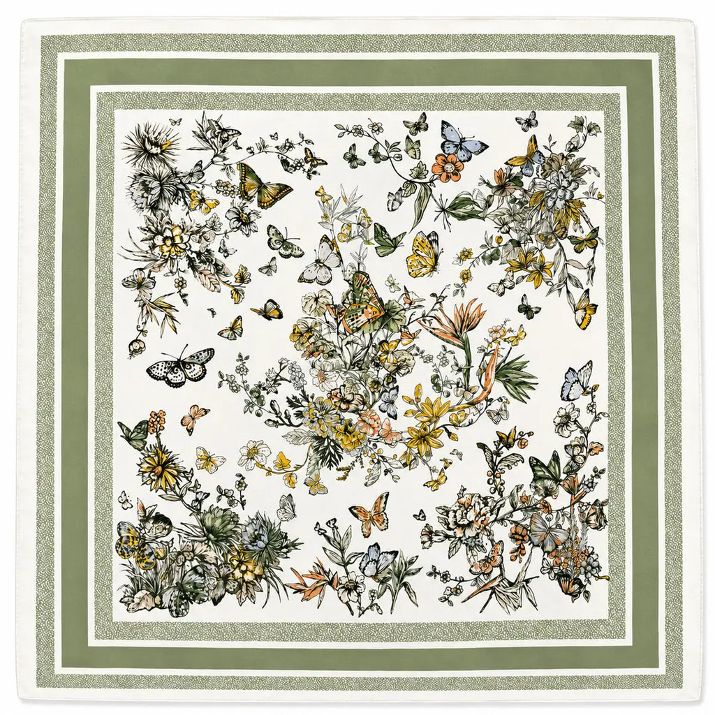 Foulard farfalle 70x70