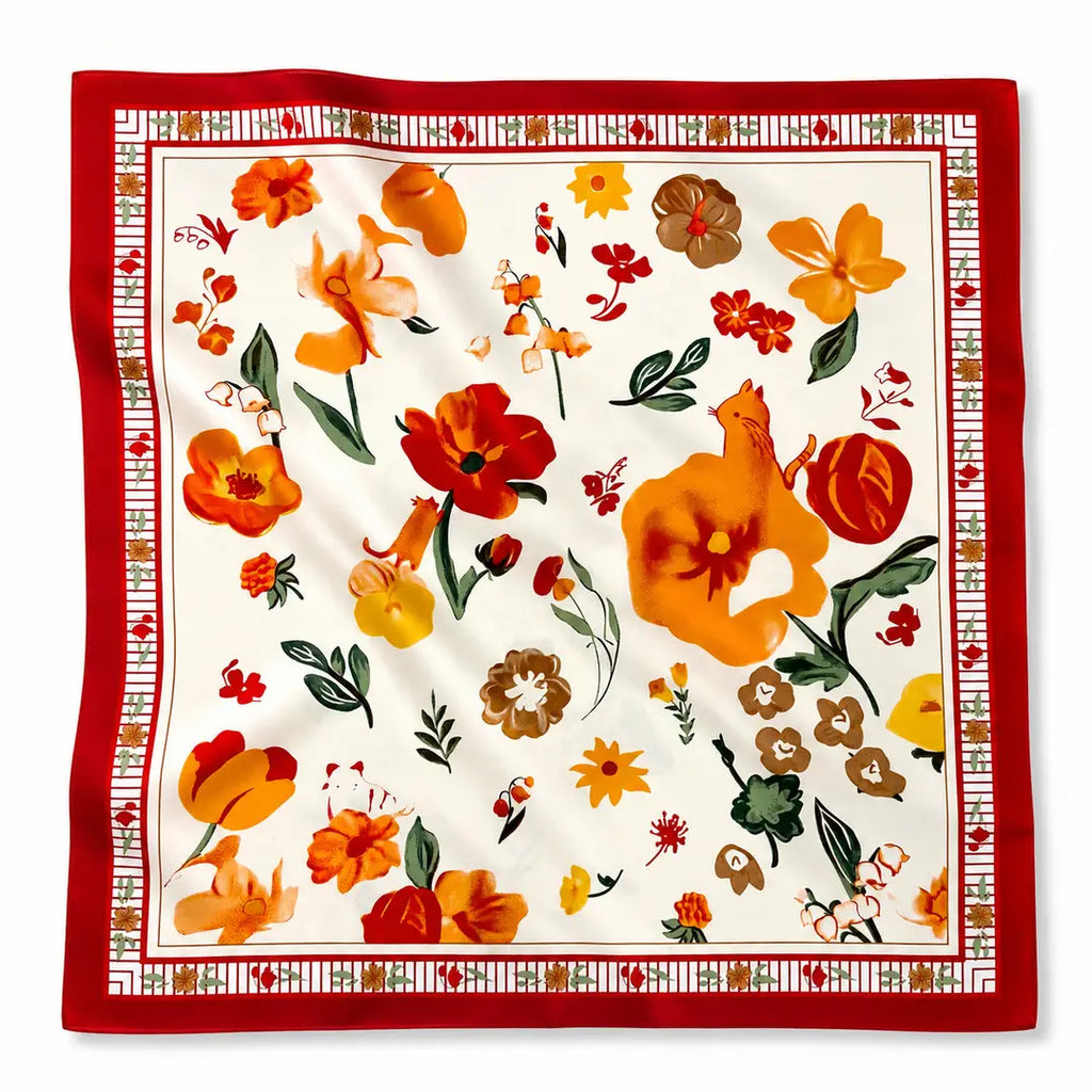 Foulard bloom 70x70
