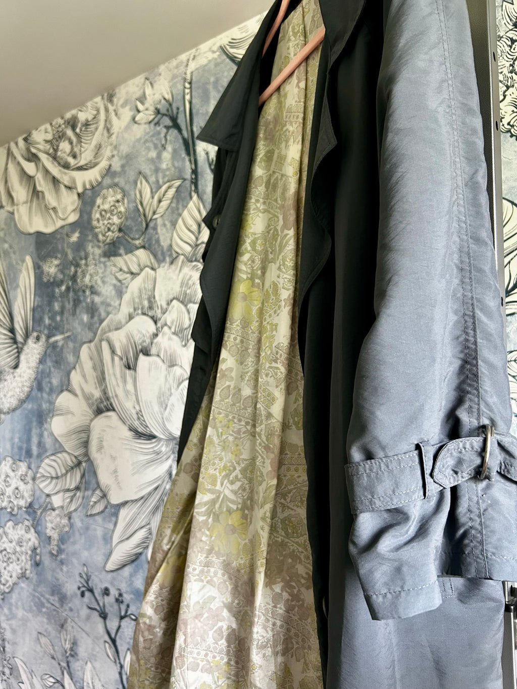 Vintage Trench grigio/blu