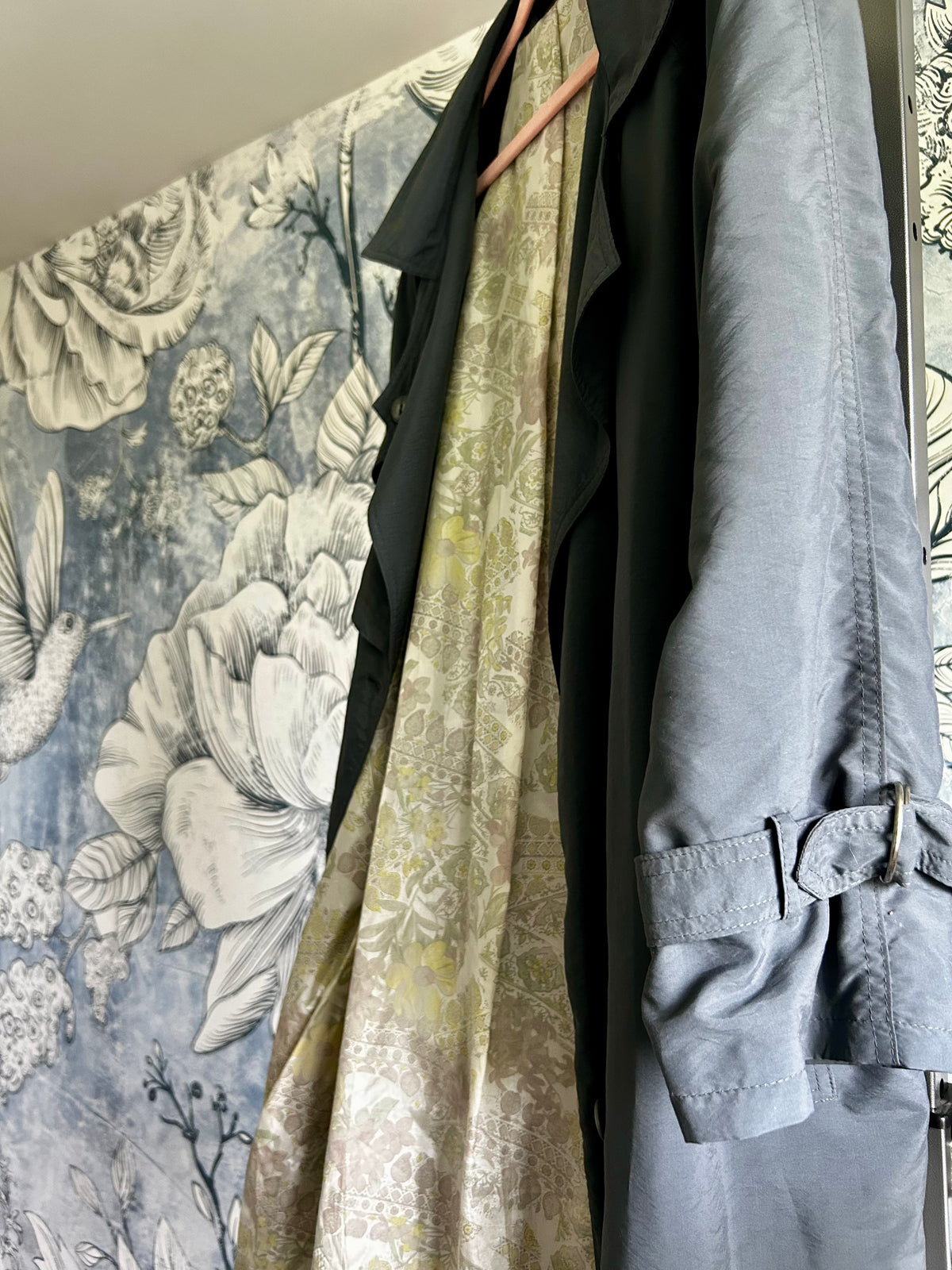 Vintage Trench grigio/blu