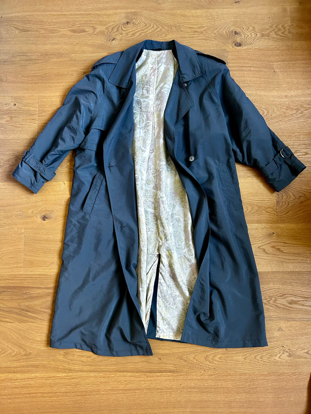 Vintage Trench grigio/blu