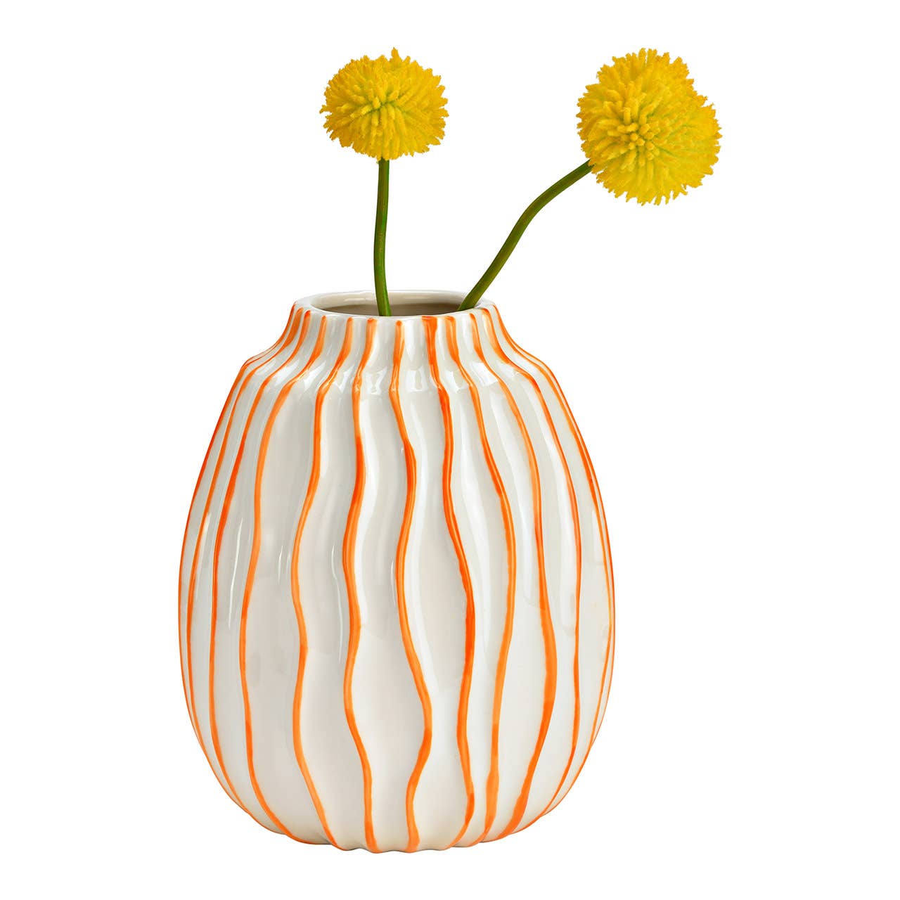 Vaso ventaglio arancione