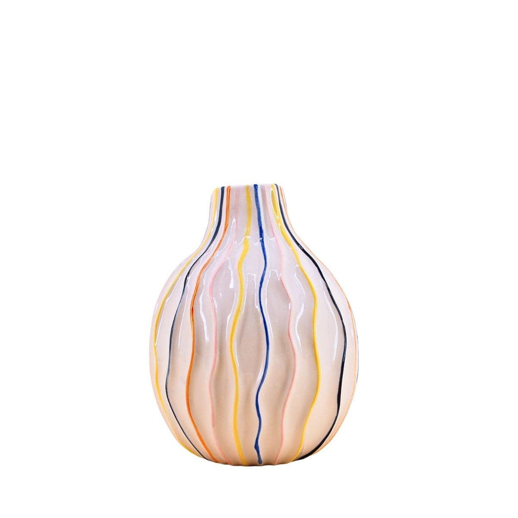 Vaso Hilio sfera righe colorate