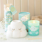 Candela Cloud Print alla lavanda e camomilla