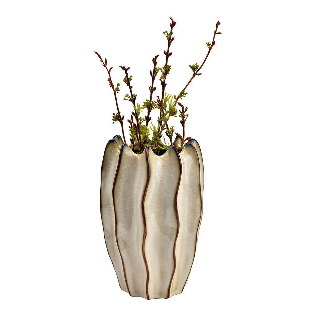 Vaso ventaglio large beige