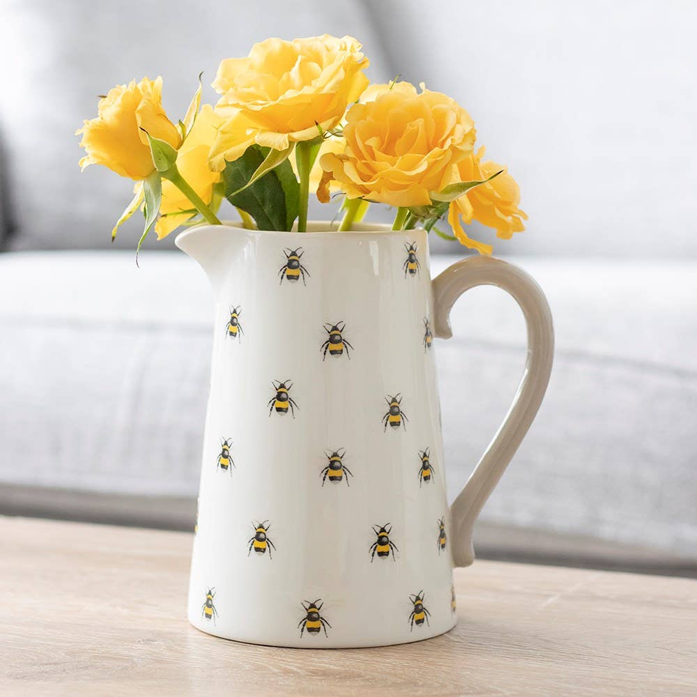 Brocca per fiori in ceramica ape