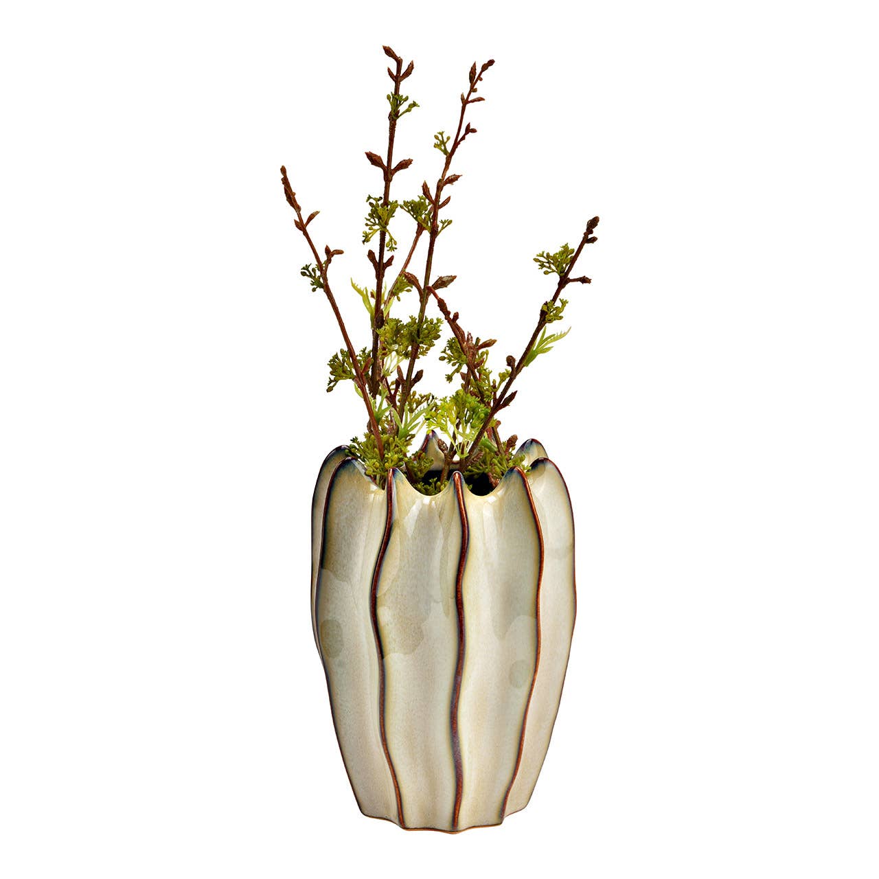 Vaso ventaglio beige